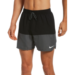 Nike Men's Split 5" Volley Shorts, Small, Black
