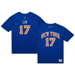 Mitchell & Ness Mitchell & Ness Men's New York Knicks Jeremy Lin #17 Blue HWC T-Shirt, Small - $48.00 at DICK'S Sporting Goods
