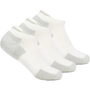 Thorlos Running Maximum Cushion Rolltop Socks - 3 Pack, Men's, Medium, White/Platinum