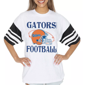 Gameday Couture Women's Florida Gators White Mesh Jersey Tee, Small
