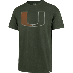 '47 Men's Miami Hurricanes Green Grit Scrum T-Shirt, XL