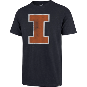 '47 Men's Illinois Fighting Illini Blue Grit Scrum T-Shirt, Small