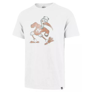 '47 Adult Miami Hurricanes White Scrum Grit T-Shirt, Men's, XL