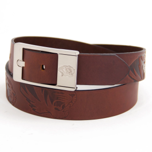 Eagles Wings Missouri Tigers Brandish Belt, Men's, Size 32, Silver