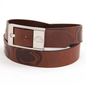 Eagles Wings Penn State Nittany Lions Brandish Belt, Men's, Size 32, Silver