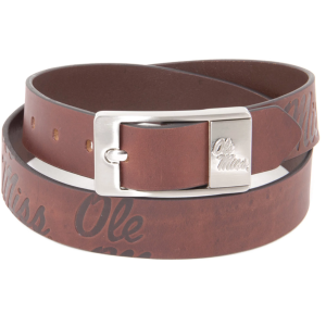 Eagles Wings Ole Miss Rebels Brandish Belt, Men's, Size 42, Silver