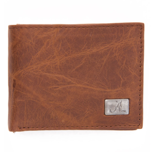 Eagles Wings Alabama Crimson Tide Bi-fold Wallet, Men's, Brown
