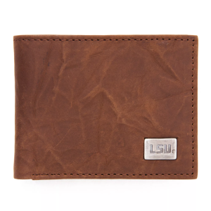 Eagles Wings LSU Tigers Bi-fold Wallet, Men's, Brown