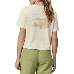 Patagonia Women's '73 Skyline Easy-Cut Responsibili-Tee T-Shirt, Small, Birch White