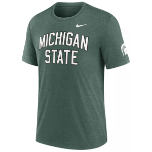 Nike Men's Michigan State Spartans Green Authentic Tri-Blend T-Shirt, Small