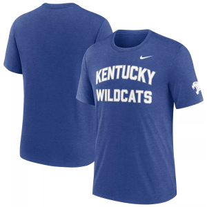 Nike Men's Kentucky Wildcats Blue Authentic Tri-Blend T-Shirt, Small