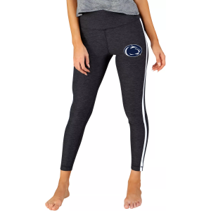 Concept Sports Women's Penn State Nittany Lions Grey/White Centerline Knit Leggings, Large, Gray