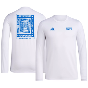 Adidas adidas Men's FC Cincinnati 2025 White Local Warp Long Sleeve T-Shirt, Small - $45.00 at DICK'S Sporting Goods
