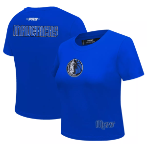 Pro Standard Women's Dallas Mavericks Blue Game Day Classics Baby Doll T-Shirt, Medium