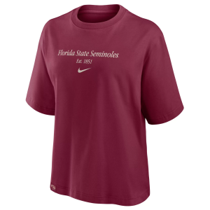 Nike Nike Women's Florida State Seminoles Team Maroon Tag Box T-Shirt, Small, Red - $45.00 at DICK'S Sporting Goods