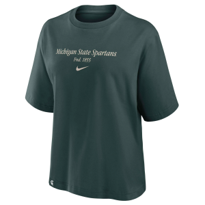Nike Nike Women's Michigan State Spartans Pro Green Tag Box T-Shirt, Small - $45.00 at DICK'S Sporting Goods