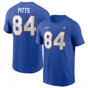 Nike Men's Florida Gators Royal Kyle Pitts #84 T-Shirt, Small, Blue