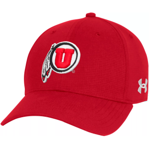 Under Armour Under Armour Adult Utah Utes Red ArmourVent High Crown Adjustable Hat, Men's - $45.00 at DICK'S Sporting Goods