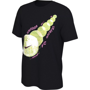 Nike Men's NikeCourt Carlos Alcaraz Tennis T-Shirt, XL, Black