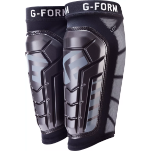 G-FORM Adult Pro-S Vento Soccer Shin Guards, Large, Black