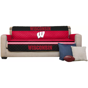 Pegasus Sports Wisconsin Badgers Sofa Protector, Team