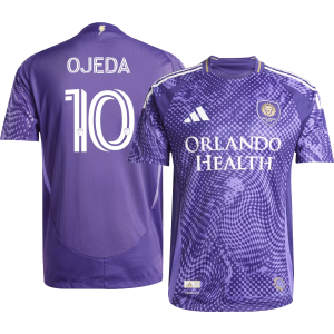 adidas Adult Orlando City Martin Ojeda #10 2025 Primary Authentic Jersey, Men's, Small, Purple