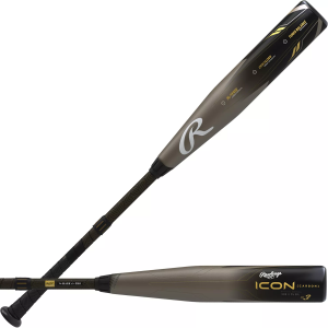 Rawlings Rawlings Icon BBCOR Bat (-3), Carbon - $299.99 at DICK'S Sporting Goods