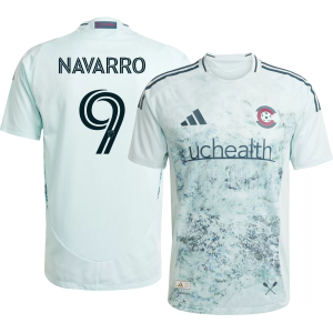 adidas Adult Colorado Rapids Rafael Navarro #9 2025 Secondary Authentic Jersey, Men's, Medium, Green