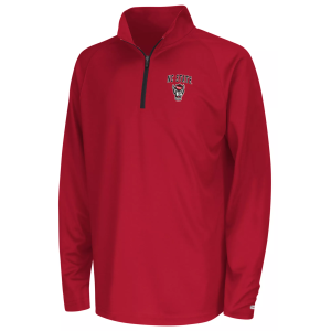 Colosseum Youth NC State Wolfpack Red 1/4 Zip Pullover, Medium