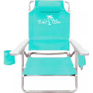 Salt Life 5-Position Folding Beach Chair, Teal
