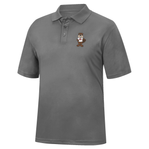 Colosseum Men's MIT Engineers Charcoal Promo Polo, Medium, Gray