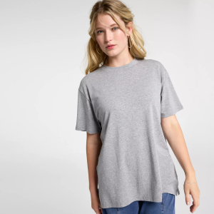 CALIA Women's Everyday Boyfriend Tee, Medium, Medium Heather Grey