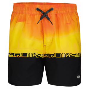 Quiksilver Boys' Everyday Wordblock Volley Shorts, Small, Black
