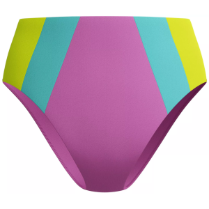Speedo Women's Colorblock Highwaist Swim Bottoms, Small, Neon Violet