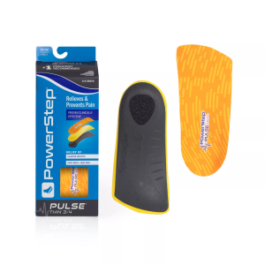 PowerStep PULSE Thin  3/4 Insoles, Men's, M5-5.5/W7-7.5, Shell