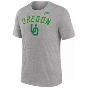 Nike Men's Oregon Ducks Dark Grey Heather Legacy Arch T-Shirt, Small, Gray