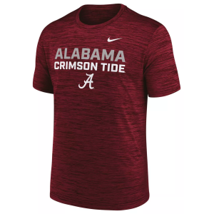 Nike Men's Alabama Crimson Tide Team Crimson Velocity Stack T-Shirt, Small, Red