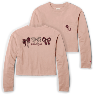 League-Legacy League-Legacy Women's Florida State Seminoles Pink Clothes Line T-Shirt, Large - $42.00 at DICK'S Sporting Goods