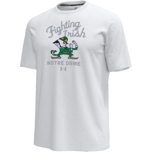 Under Armour Men's Notre Dame Fighting Irish White Icon T-Shirt, Small