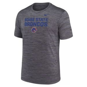 Nike Men's Boise State Broncos Grey Velocity Legend Short Sleeve T-Shirt, Small, Gray