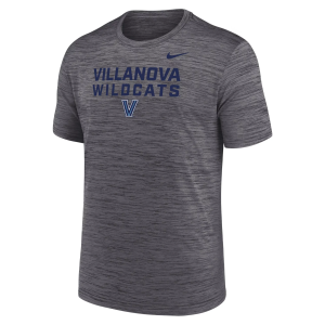 Nike Men's Villanova Wildcats Grey Velocity Legend Short Sleeve T-Shirt, Small, Gray