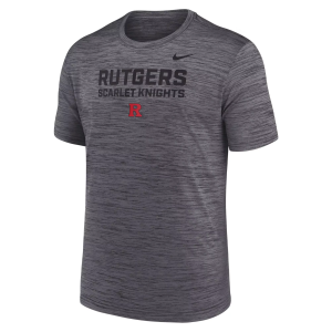 Nike Men's Rutgers Scarlet Knights Grey Velocity Legend Short Sleeve T-Shirt, XXL, Gray