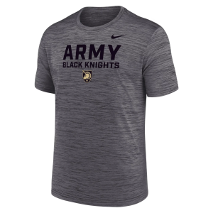 Nike Men's Army West Point Black Knights Grey Velocity Legend Short Sleeve T-Shirt, Small, Gray