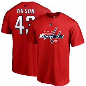 NHL Men's Washington Capitals Tom Wilson #43 Red Player T-Shirt, Small