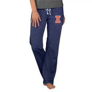 Concepts Sport Women's Illinois Fighting Illini Blue Quest Knit Pants, Small