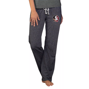 Concepts Sport Women's Florida State Seminoles Grey Quest Knit Pants, Small, Gray