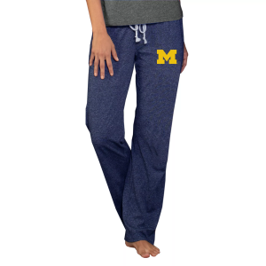 Concepts Sport Women's Michigan Wolverines Blue Quest Knit Pants, Small