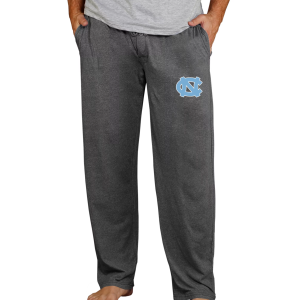 Concepts Sport Men's North Carolina Tar Heels Charcoal Quest Pants, Small, Gray