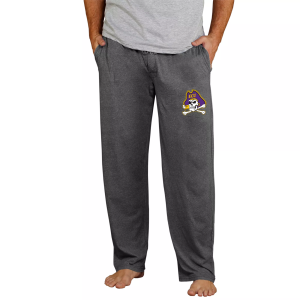 Concepts Sport Men's East Carolina Pirates Charcoal Quest Pants, Small, Gray