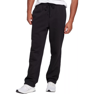 DSG Men's Fleece Open Hem Pants, XXL, Pure Black